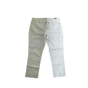 Women's Lee Rider NWT Boyfriend Jeans Fringe Cuff White Size 14M